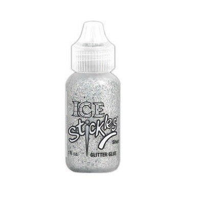 Stickles Glitter Glue (large bottle 1 oz) - Ice Stickles, Silver