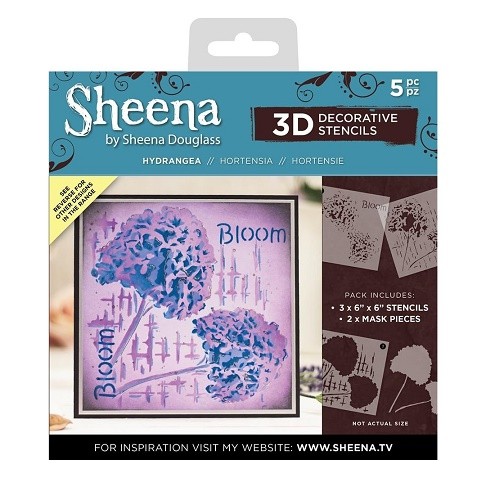 Sheena Douglass® 3D Masks & Stencils - Hydrangea