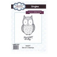 Creative Expressions Singles Stamps - Hoot by Sam Poole