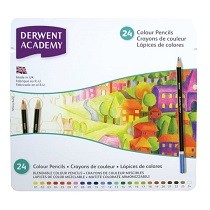Derwent® Academy 24 Coloured Pencils Set
