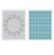 Sizzix® Textured Impressions™ Embossing Folder Set 2PK - Folksy Circle & Fun by Brenda Pinnick™