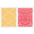 Sizzix® Textured Impressions™ Embossing Folder Set 2PK - Baroque & Flowertopia by Dena Designs™