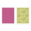 Sizzix® Textured Impressions™ Embossing Folder Set 2PK - Psychedelic Dreams by Rachael Bright™