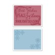Sizzix® Textured Impressions™ Embossing Folder Set 2PK - Snowflake Season by Jen Long™