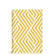 U Stationery® A4 Geo Fashion Hardback Notebook - Deco Diamond, Mustard