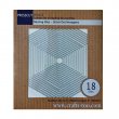 Presscut™ Metal Nesting Die Set - Stitch Dot Hexagons (3/4" - 8") - 18 PCS