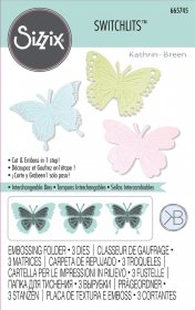 Sizzix® Switchlits™ Embossing Folder - Detailed Butterflies by Kath Breen®