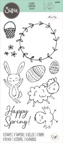 Sizzix® Clear Stamps Set 9PK - Spring Essentials by Olivia Rose®