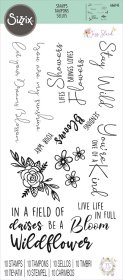 Sizzix® Clear Stamps Set 10PK - Spring Bloom Sentiments by Jess Slack®