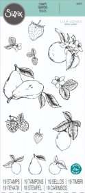 Sizzix® Clear Stamp Set 19PK - Botanical Fruit by Lisa Jones®