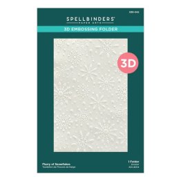 Spellbinders™ 3D Embossing Folder, 5.5" x 8.5" - Flurry of Snowflakes