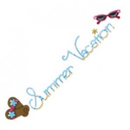Sizzix Sizzlits® Decorative Strip Die - Phrase, Summer Vacation by Rachael Bright