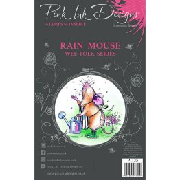 Pink Ink Designs® Clear Stamp Set - Wee Folk Series - Rain Mouse