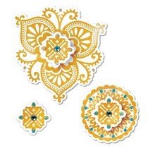 Framelits Die Set & Stamps 4PK - Moroccan Flowers