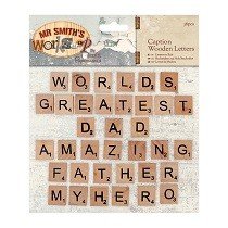 Papermania® Mr Smith's Workshop Collection - Caption Wooden Letters (36pcs)