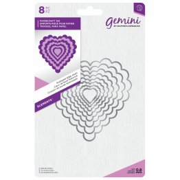 Gemini™ Elements™ Papercraft Die Set - Scalloped Edge Hearts