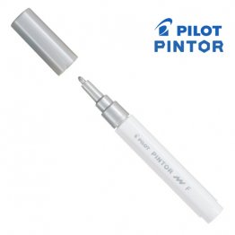 Pilot Pintor© Pigment Ink Paint Marker, Fine Nib - Silver