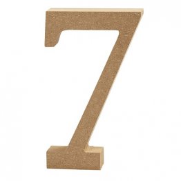 Creativ Company® MDF Wooden Symbol - Number 7