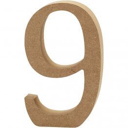 Creativ Company® MDF Wooden Symbol - Number 9