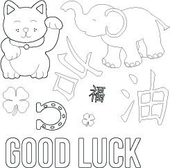Framelits Die Set & Stamps 10PK - Good Luck by Sizzix™