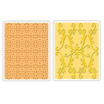 Sizzix® Textured Impressions™ Embossing Folder Set 2PK - Country Cottage by Rachael Bright™