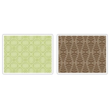Sizzix® Textured Impressions™ Embossing Folder Set 2PK - Christmas Elegance by Rachael Bright™