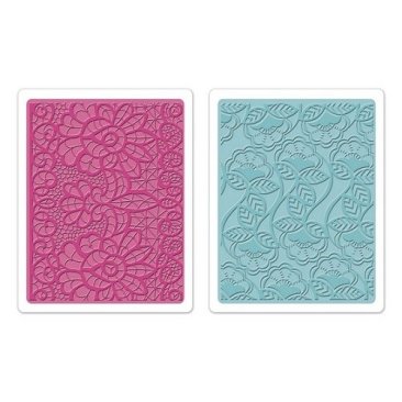Sizzix® Textured Impressions™ Embossing Folder Set 2PK - Bohemian Lace by Rachael Bright™