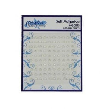 Creative Expressions® Self Adhesive Pearls - 3mm Cream