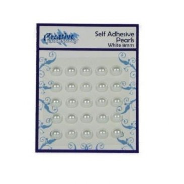 Creative Expressions® Self Adhesive Pearls - 8mm White