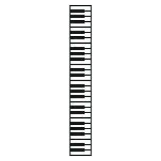 That Special Touch™ Border Mica Mask - Piano Keys