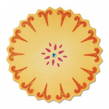 Sizzix® Large Sizzlits® Die - Flower, Sunflower by Dena Designs™