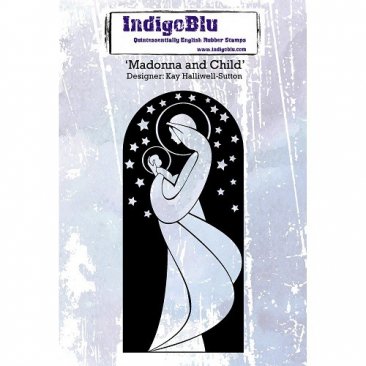 IndigoBlu™ A6 Rubber Stamp - Madonna & Child