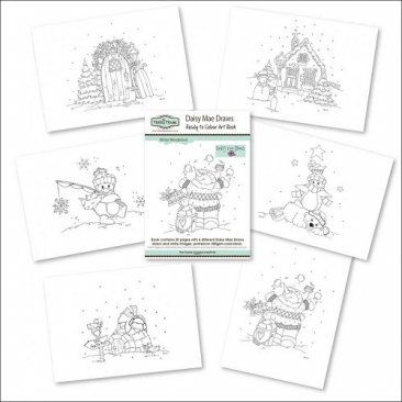 The Hobby House®, Ready to Colour Art Book - Winter Wonderland
