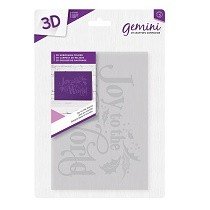 Crafter's Companion™ Gemini™ 5 x 7 3D Embossing Folder - Joy to the World