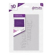 Crafter's Companion™ Gemini™ 5 x 7 3D Embossing Folder - Merry Christmas