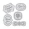 Sizzix™ Framelits Die Set & Stamps 5PK - Wedding Expressions by Dena Designs