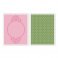 Sizzix® Textured Impressions™ Embossing Folder Set 2PK - Circle Frame & Sparkling by Basic Grey™