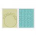 Sizzix® Textured Impressions™ Embossing Folder Set 2PK - Circle Frame & Rosemary by Basic Grey™