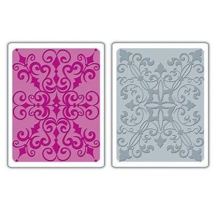 Sizzix® Textured Impressions™ Embossing Folder Set 2PK - Damask by Rachael Bright™