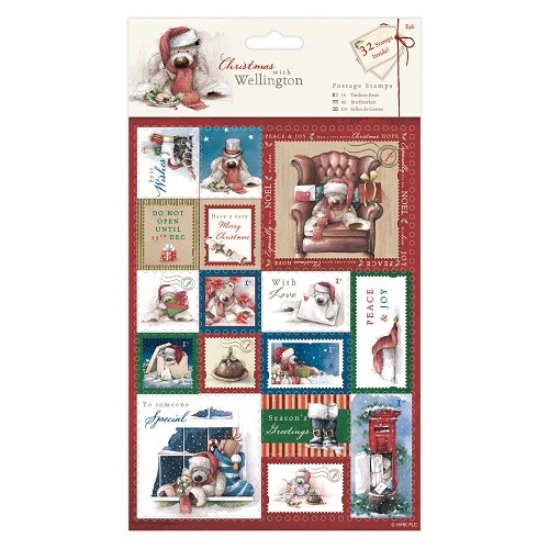 Papermania® Christmas with Wellington Collection - A5 Postage Stamps (32pcs)