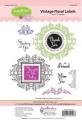 Justrite® Cling Stamps - Vintage Floral Labels (10pcs)