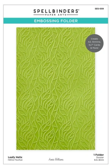 Spellbinders™ Propagation Garden Collection - Leafy Helix Embossing Folder