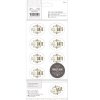 Papermania® Wedding Ever After Die-Cut Sentiments - Save The Date (50pcs), Gold