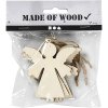 Creativ Company® Made of Wood - Angel Ornaments (4 pcs)