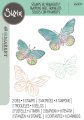 Sizzix® A5 Clear Stamps Set 8PK w/2PK Framelits Die Set -  Painted Pencil Butterflies by 49 and Market®