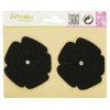 Feltables® Fashion Embellishment - Spin Flowers Duo (Black)