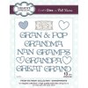 Creative Expressions© Craft Dies by Phill Martin - From the Heart Collection, Grandparents