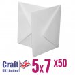 Craft UK© Ltd - 5 x 7 White Envelopes, 50 pk