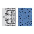 Sizzix® Texture Fades™ Embossing Folders 2PK - iron Gate & Starry Night Set by Tim Holtz