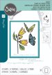 Sizzix® A5 Clear Stamps Set 8PK w/Stencil, Farfallina by Stacey Park®